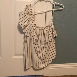 Billabong, One-Shoulder Ruffle Top